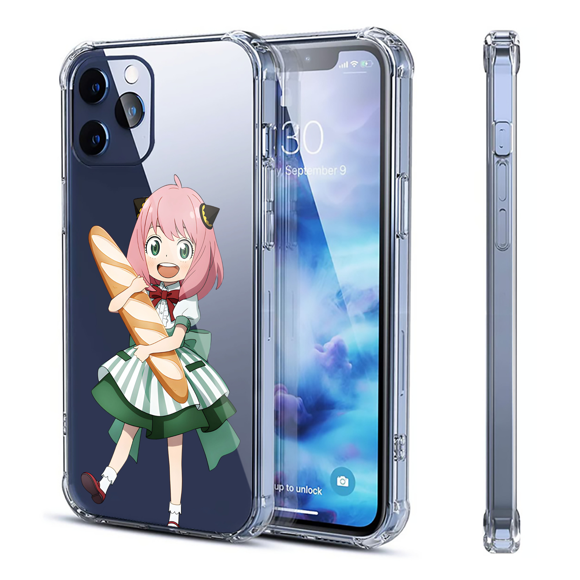 （画像用） SPY×FAMILY间谍家家酒 【iPhone 12シリーズ対応】透明スマホケース（クリアソフトケース）